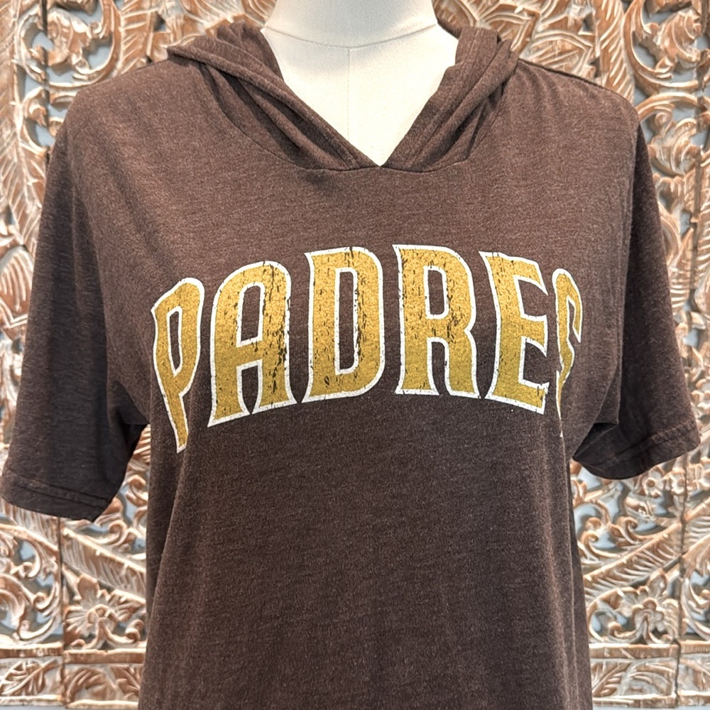 Majestic Threads San Diego Padres Fernando Tatis Jr. Brown T-shirt Mini Dress - Picture 3 of 13